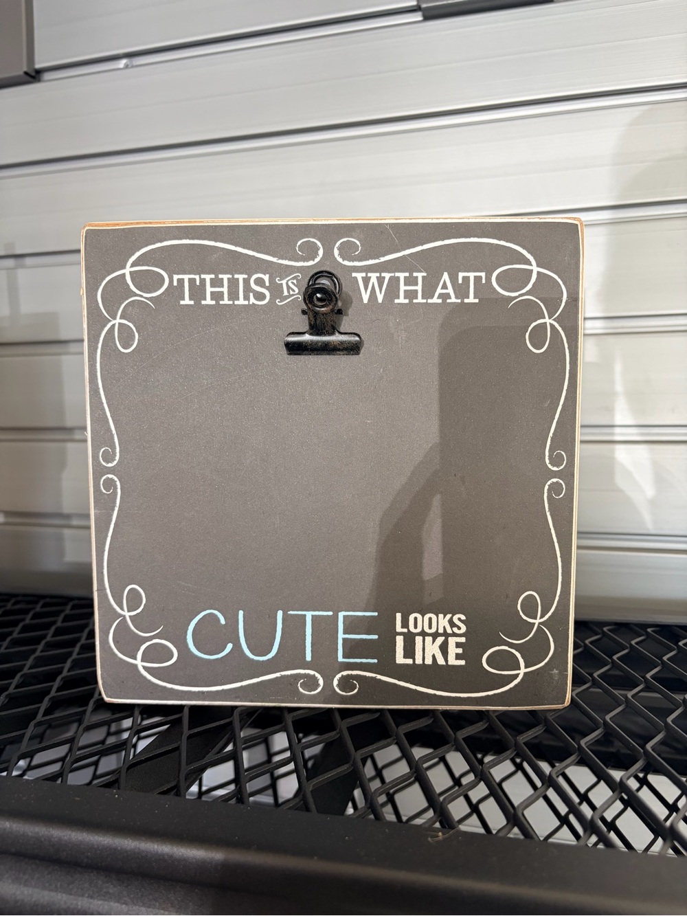 Cute Looks Like Photo Frame - Gray and Light Blue